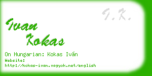 ivan kokas business card
